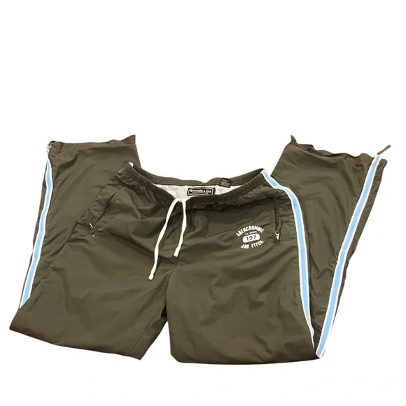 Vintage 90s Y2K Abercrombie & Fitch Track Jogger Pants - Picture 3 of 9